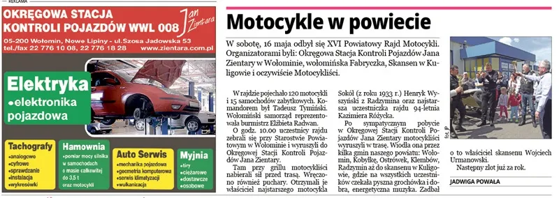 Powiatowy Rajd Motocyklowy: 20 lat historii w Wołominie